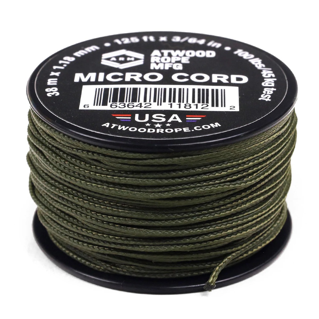 Atwood Micro Cord 1.18mm p/m (Olive Drab)