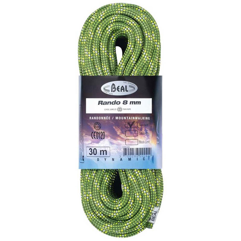 Beal Rando Guide Rope 8mm x 30m (Green)