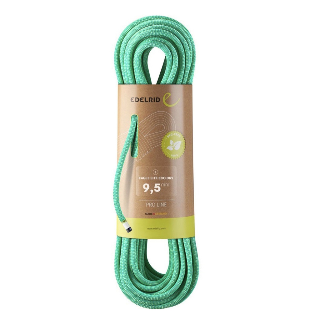 Edelrid Eagle Lite Eco Dry 9.5mm (Bright Green, 70m)
