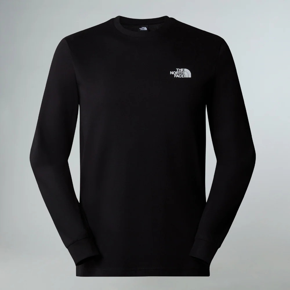 The North Face NSE Box Long Sleeve Tee Men's (Large, TNF Black)