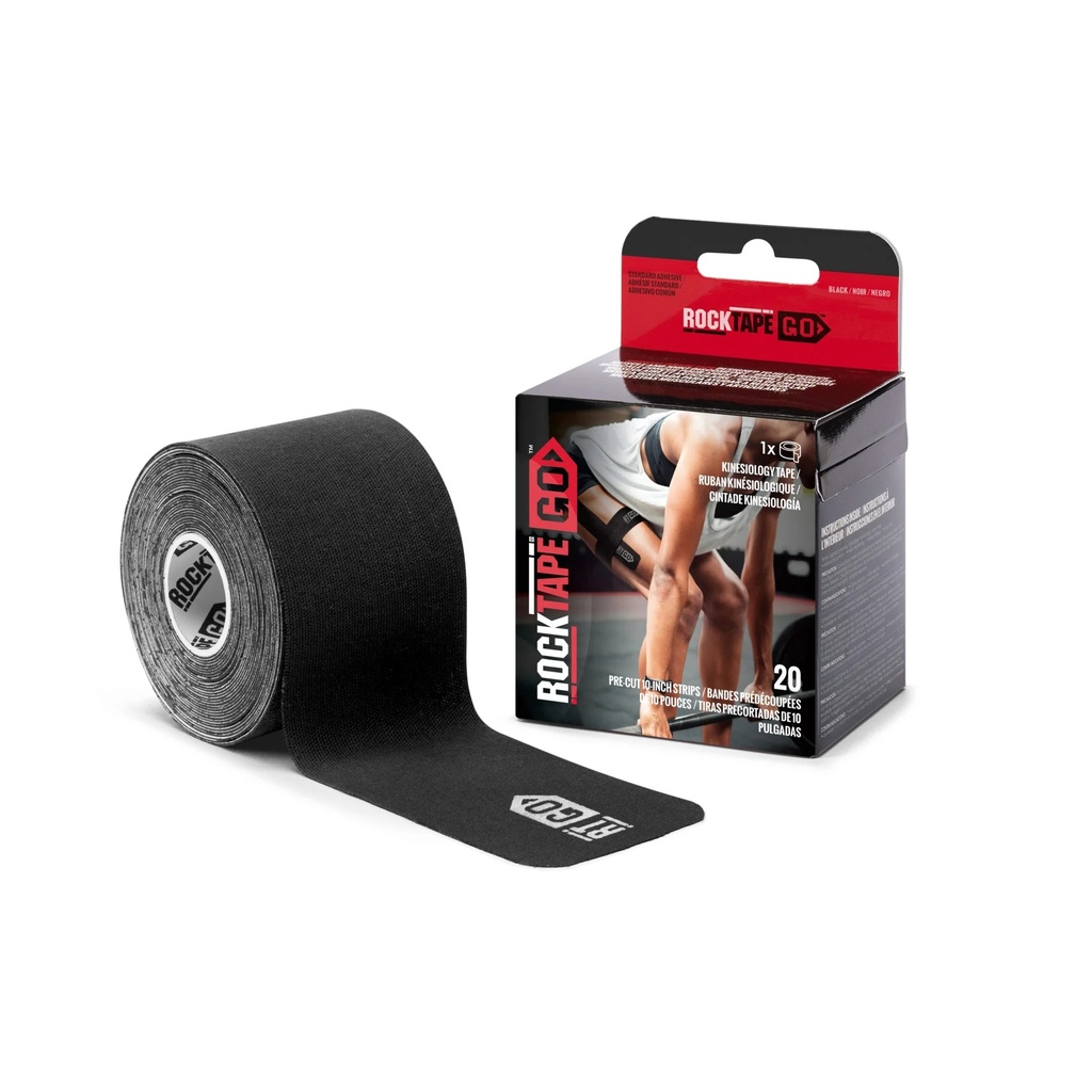RockTape GO Pre-cut Standard (Black)