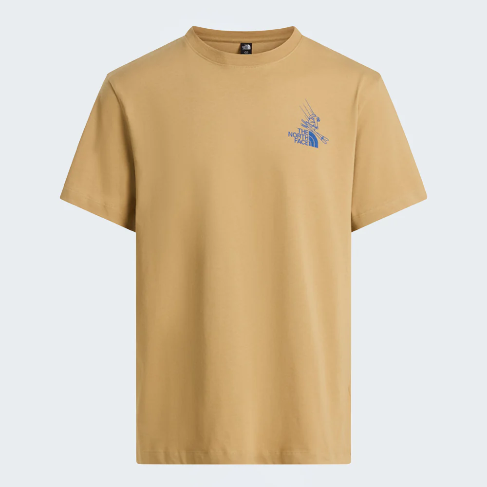 The North Face Mountain Celebration Relaxed Tee (Small, Khaki Stone)