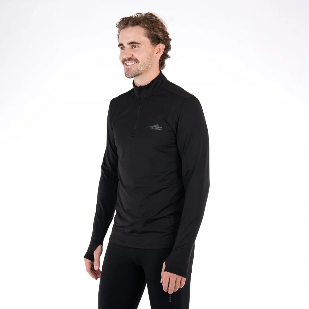 First Ascent Corefit 1/4 Zip Top L/S - Men's (Small)