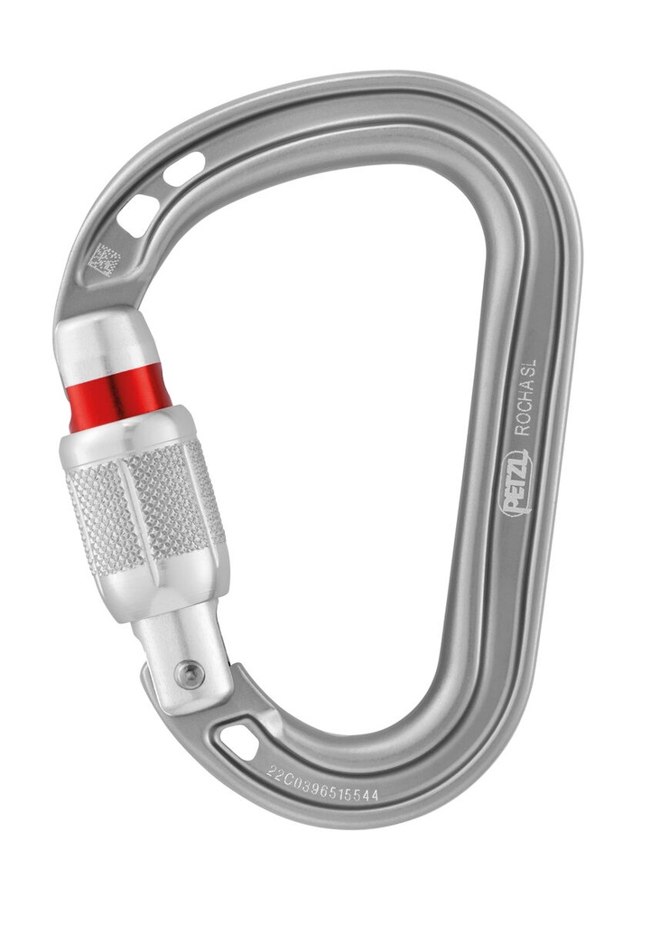 Petzl Rocha Screw-Lock Carabiner (Light Grey)