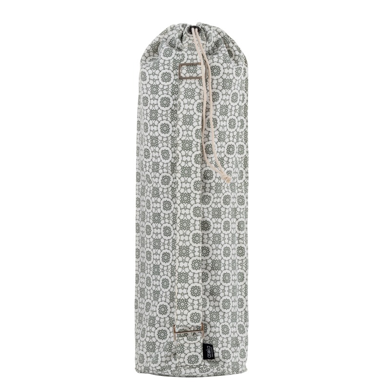 Asoka Drawstring Yoga Mat Bag (Black/White)