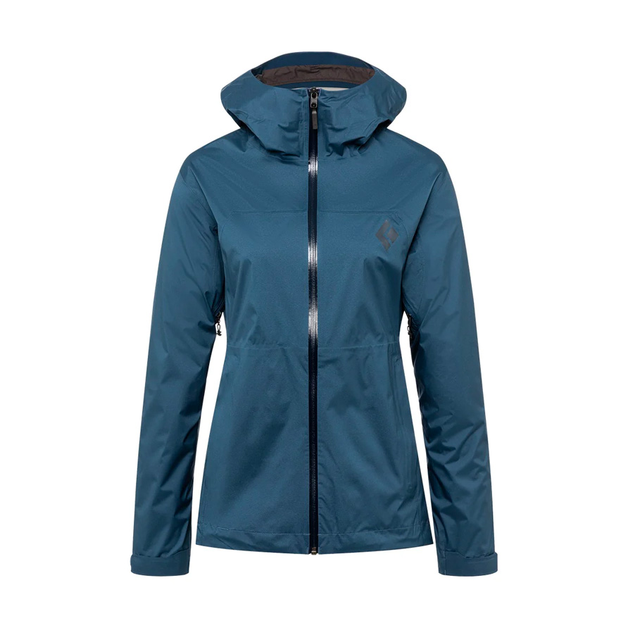 Black Diamond Stormline Stretch Rain Shell – Women's (Small, Ink Blue)