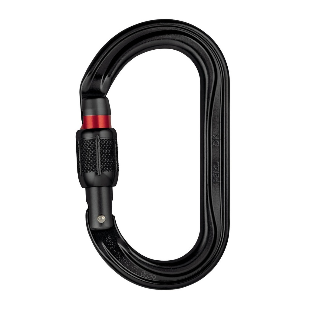 Petzl OK Screw-Lock Carabiner (Black)
