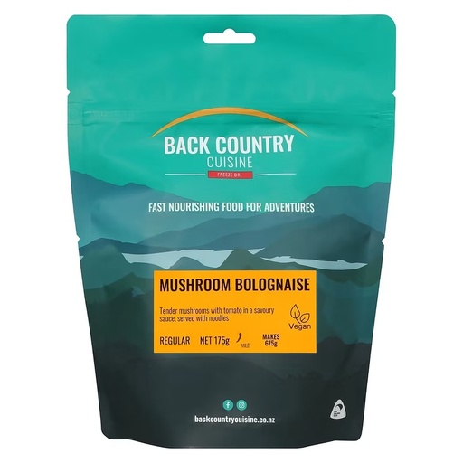 Back Country Cuisine: Mushroom Bolognaise (Vegan)
